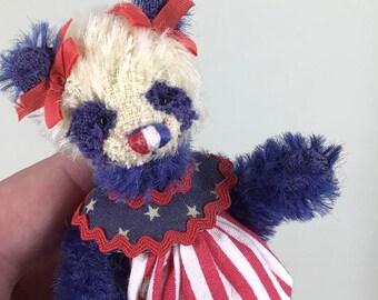 Red White and Blue Teddy - 4th of July Bear