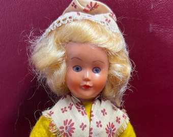 Norwegian, hard, plastic doll - 1940’s