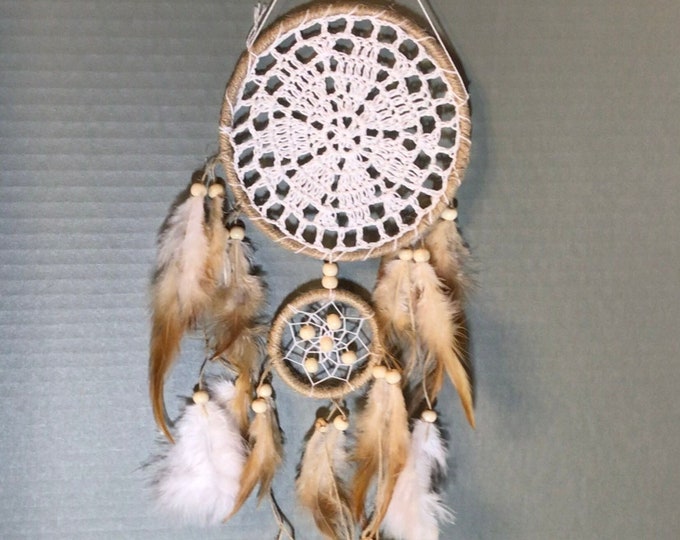 Brown feathered Dream-Catcher