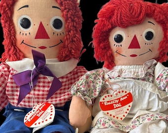 紙タグ付き∞ジョジーン80㎝ペアAnn＆Andy∞ラガディ 紙タグ付き∞ジョジーン80㎝ペアAnn＆Andy∞ラガディ