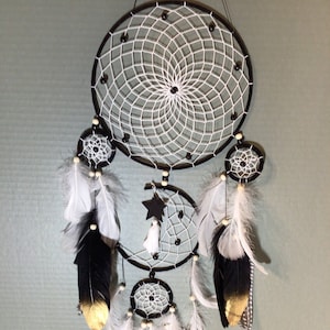 Three tier Black Dream-Catcher