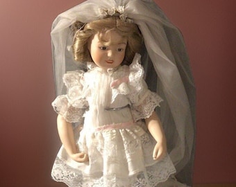 Porcelain Shirley Temple - 18 inch