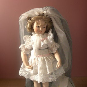 Porcelain Shirley Temple - 18 inch