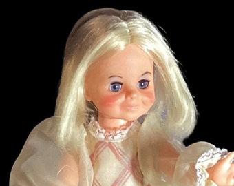 Vintage 1970's Ideal Rare African American Velvet Doll W Box