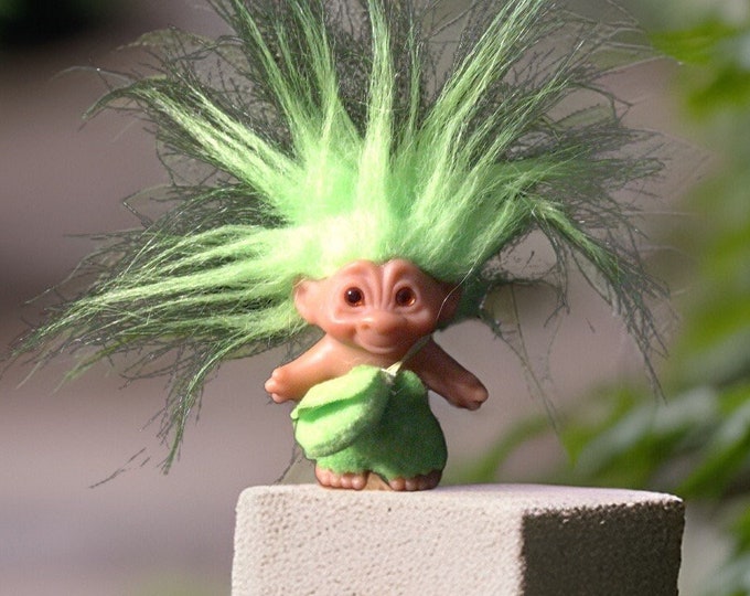 Vintage Lime Green Troll