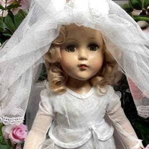 Madame Alexander 15-Inch Wendy Anne Bride Doll – Composition, 1940s - Excellent Condition