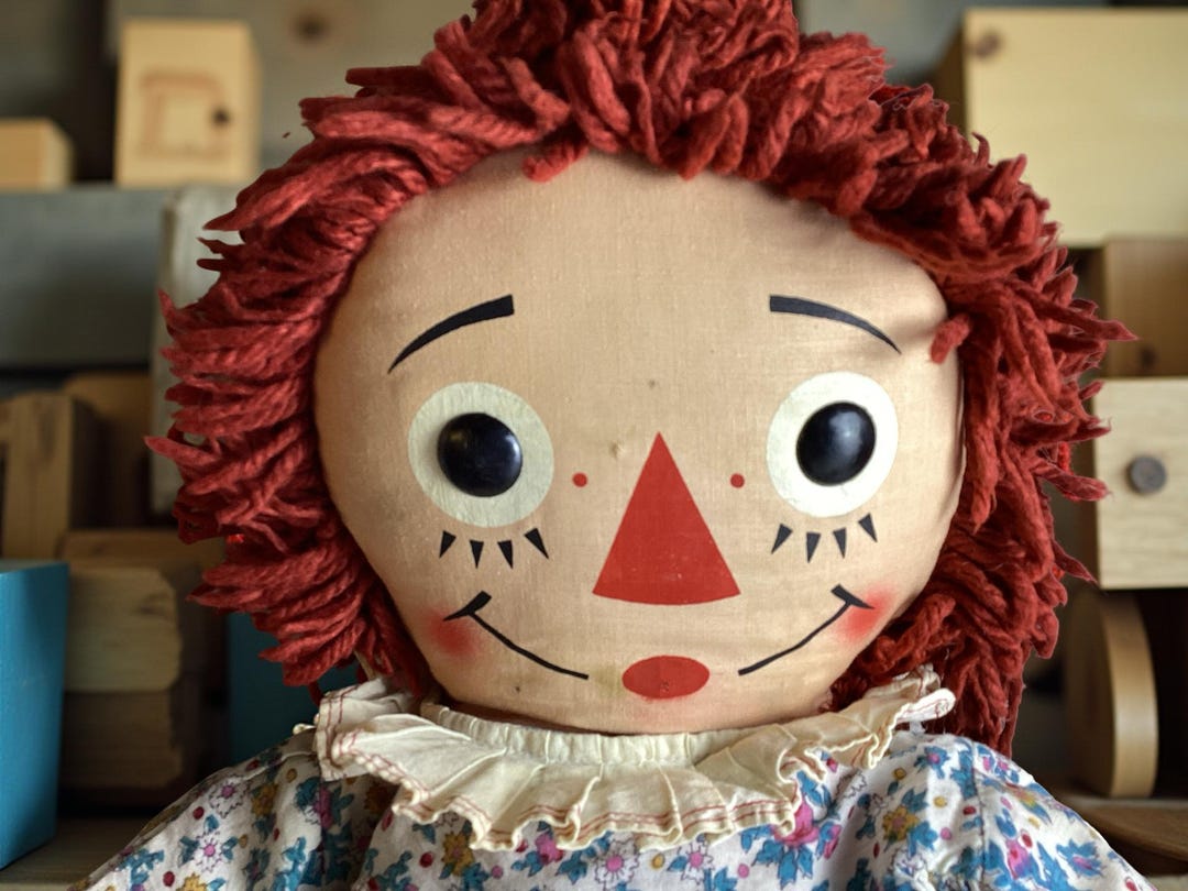 Raggedy ニッカーボッカー ニューヨーク顔 アン 40cm レア Vintage