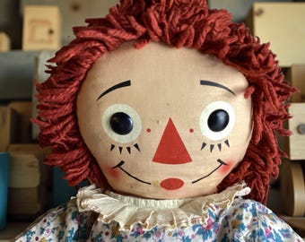 ヴィンテージ ラガディ・アン人形セット：1950年代の手作り装飾 - Etsy