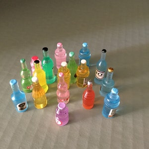 Set of Miniature Alcohol Bottles