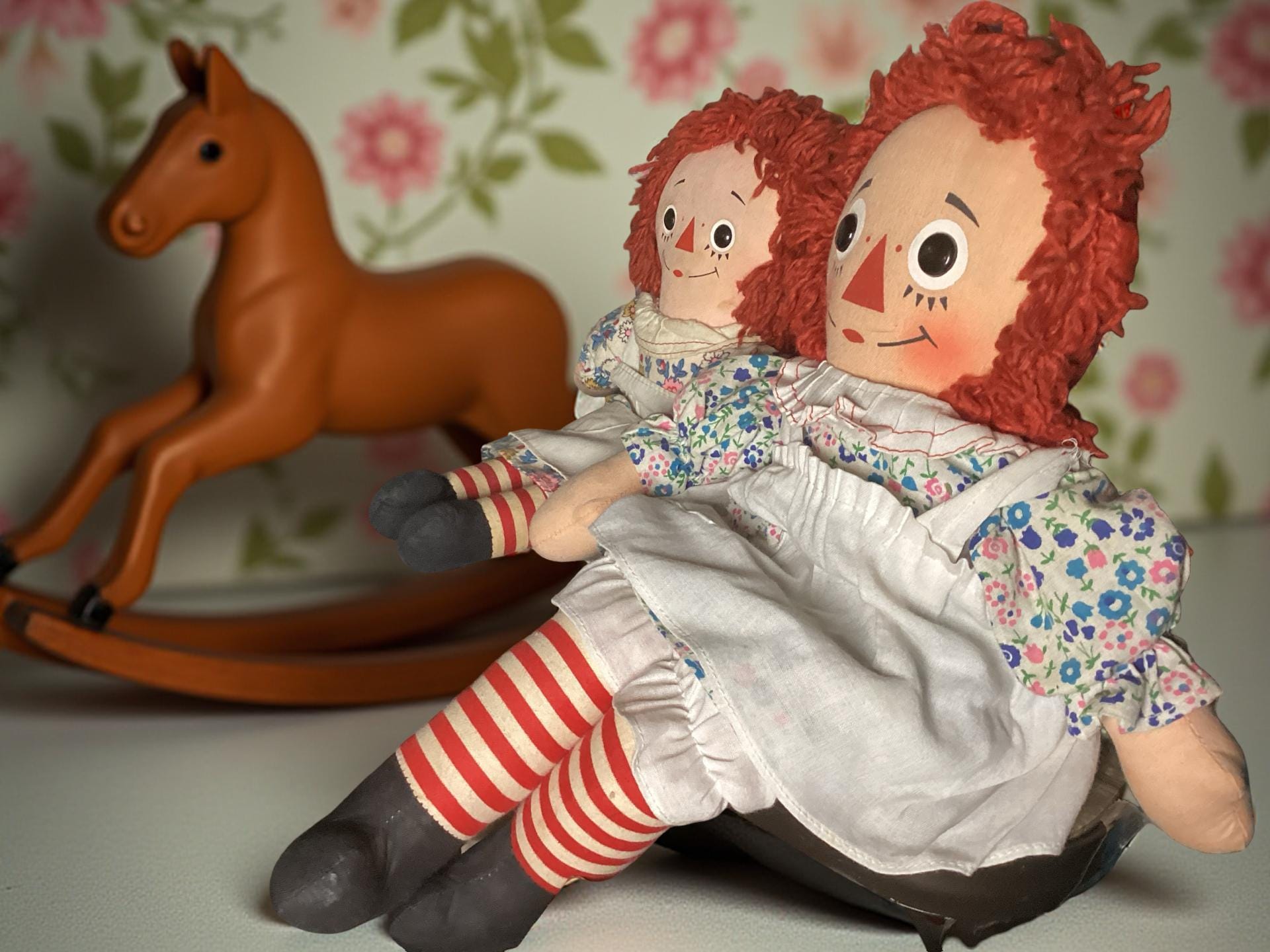 ヴィンテージ ニッカボッカー ラガディ・アン人形セット - 16インチと