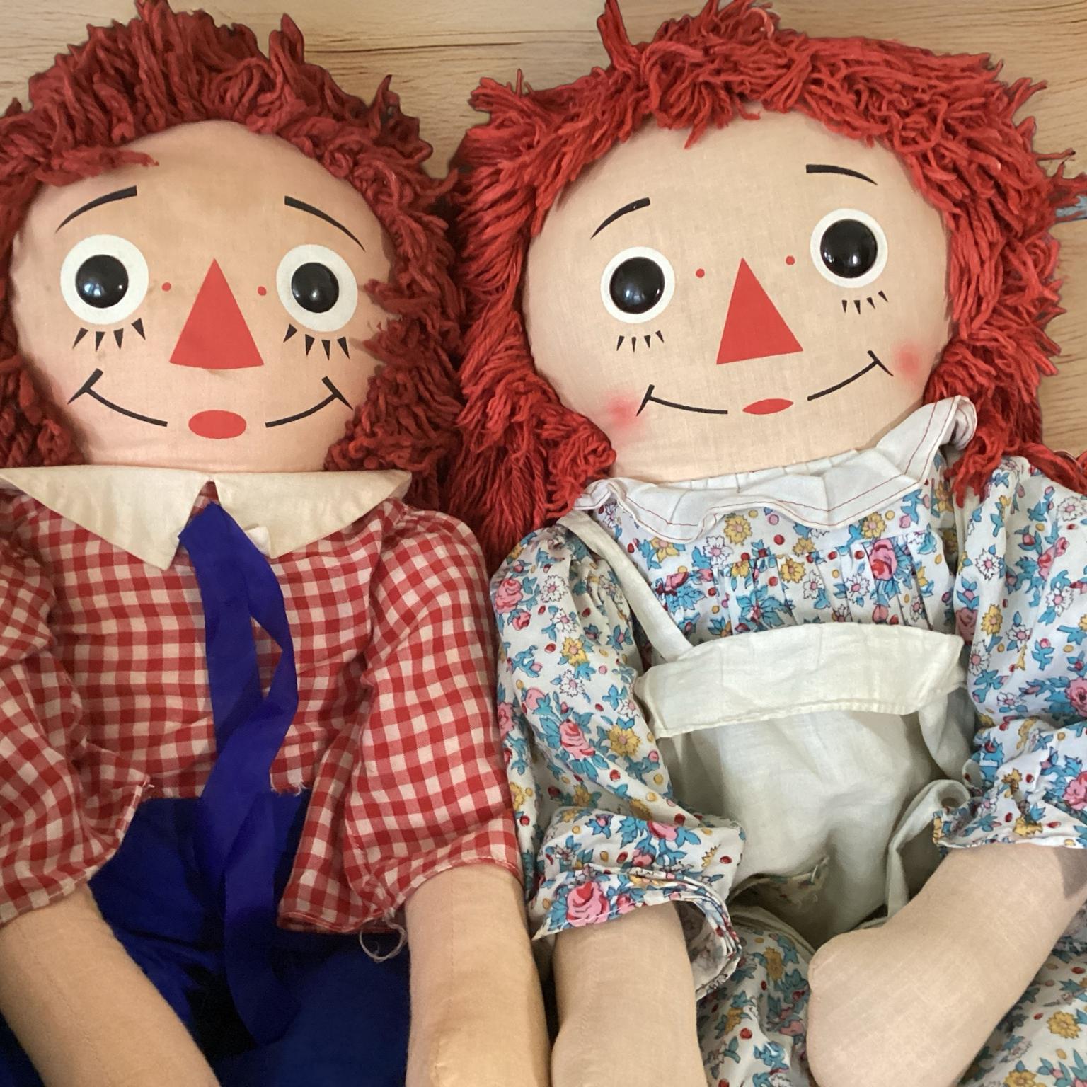 Vintage 1970s Knickerbocker Jumbo Extra Large Raggedy Ann