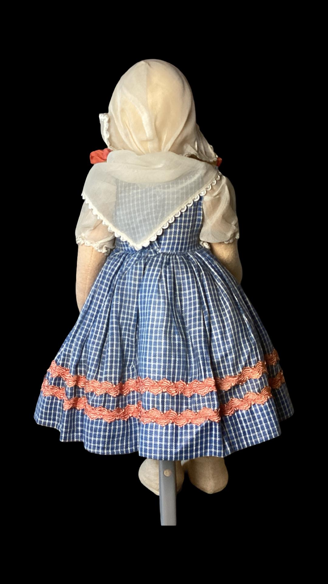 1960年代のヴィンテージイタリア製レンチフェルト人形 - 15インチ