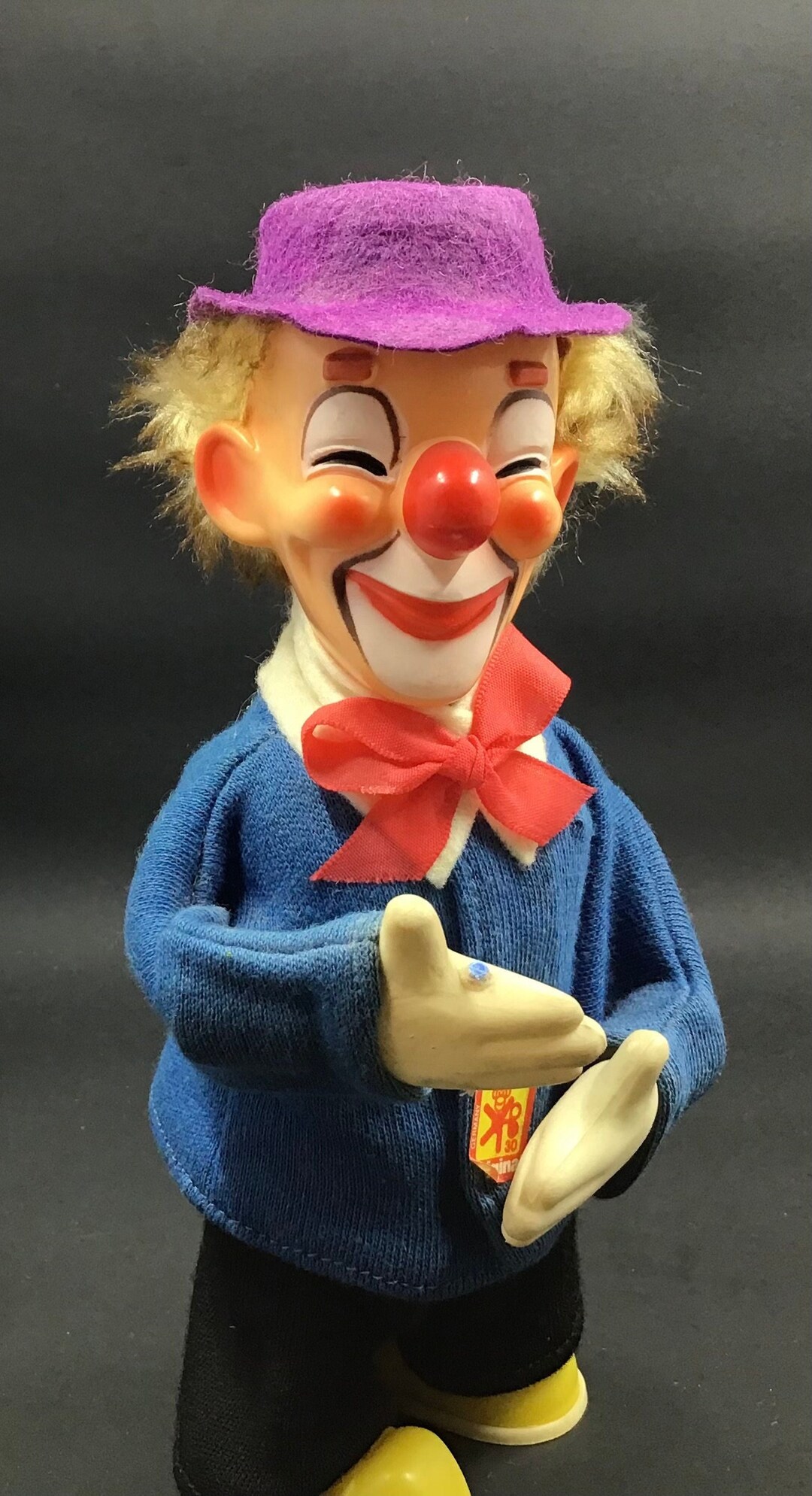 1950s Wind up Toy Clown Etsy