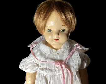 1930年代のコンポジションドール：20インチのアンティークコレクターズ