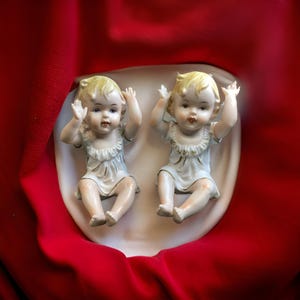 German Bisque Piano Babies - 1920’s