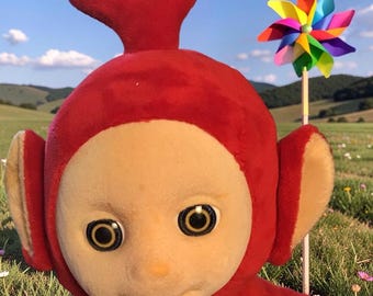 Vintage Teletubbies Kids Plastic Plate 
