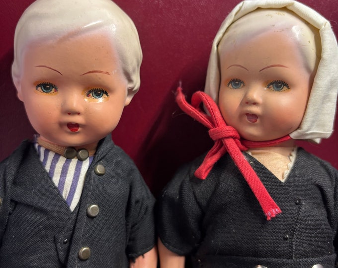 Set of Dutch Composition Dolls-1962