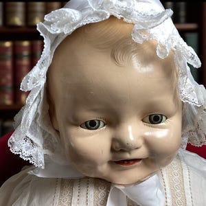 Antique 1920’s EIH Baby Doll - Christening Gown - 23 inch