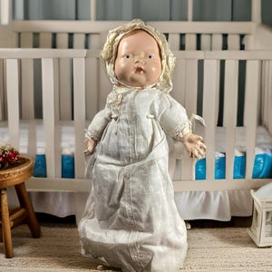 SALE - Composition Baby - 1930’s - Vintage Gown