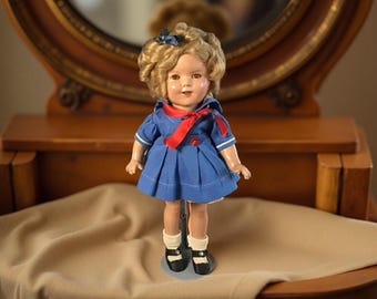 Vintage Composition Shirley Temple - 12inch