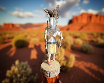 ホピ族のカチナ人形のアートプリント、ネイティブアメリカン、自然の