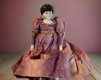 フラットヘッドチャイナドール - 1860 年代 - Etsy 日本
