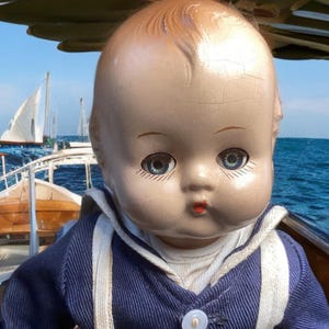 10-inch - 1930’s Sailor Boy - Eugenia Doll Company - Tagged Outfit - All Original