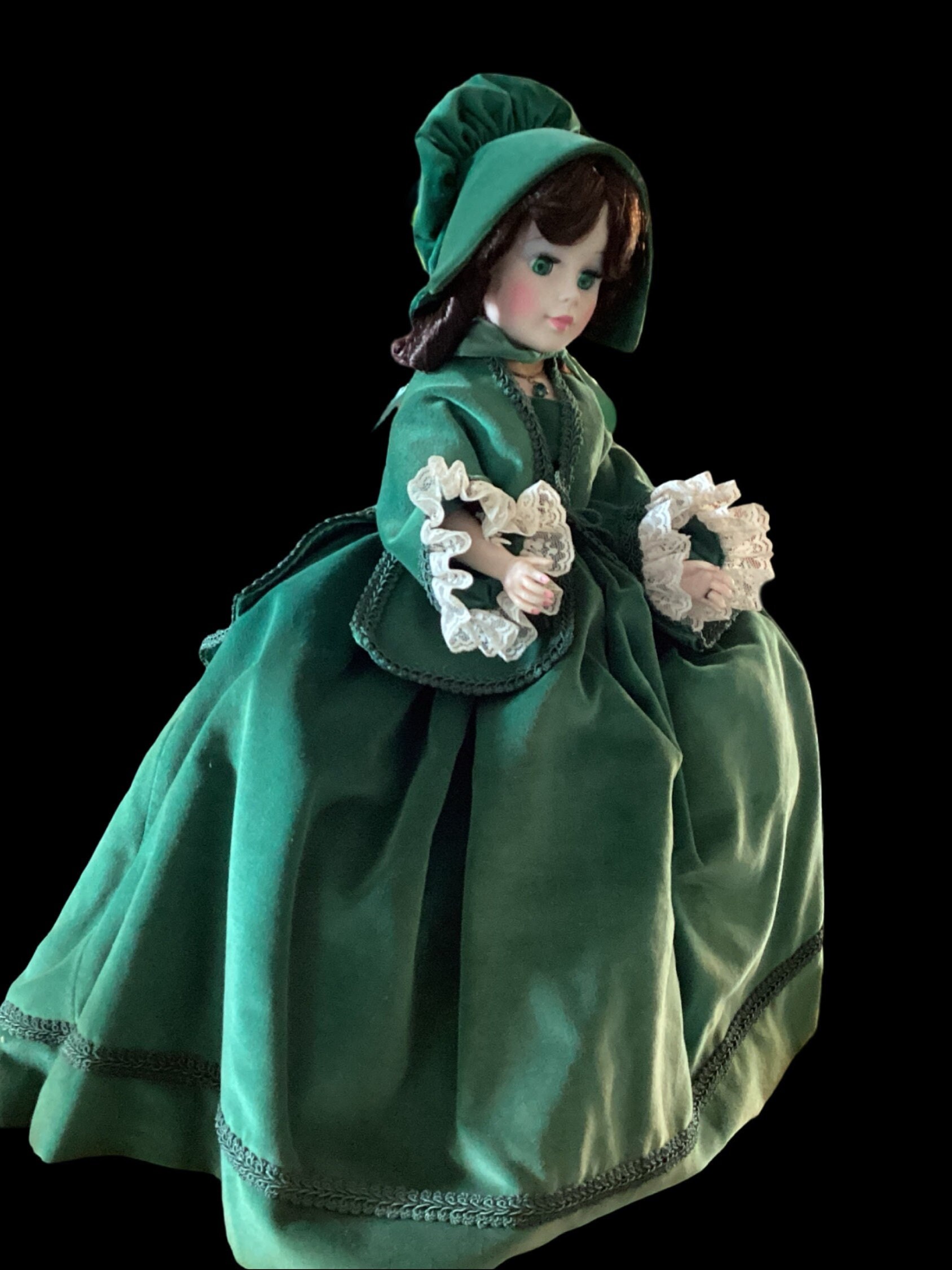 Vintage 1961 Madame Alexander 21" CISSY DOLL SCARLETT O'HARA GWTW Blue Taffeta | #454173219