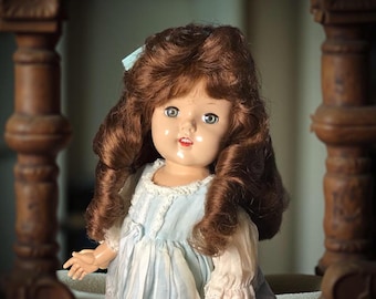 Vintage Doll 1950s Hard Plastic 10.5