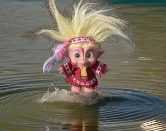 Vintage Bejeweled Troll