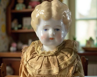 フラットヘッドチャイナドール - 1860 年代 - Etsy 日本