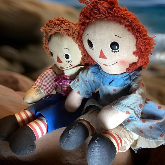 ラガディアン&アンディ ハグ ペア 人形 アメリカンヴィンテージ ラガディアン&アンディ ハグ ペア 人形 アメリカンヴィンテージ