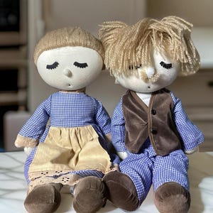 Bambola di pezza fatta in casa - anni '70 - 15 pollici
