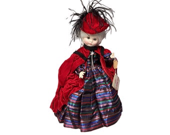 Royal Doll – Limited Edition, Velvet Cape, Feathered Hat