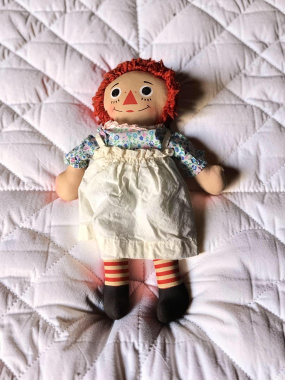 Free Shipping Vintage Boxed 1970 Knickerbocker Raggedy Ann- 15