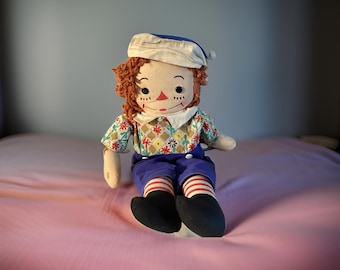 Vintage 1940's Georgene Raggedy Andy - 15 inch