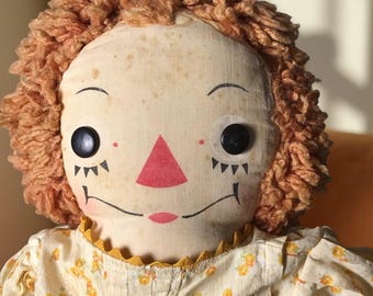 1940年代のヴィンテージ、ジョージーン・ラガディ・アン＆アンディ人形