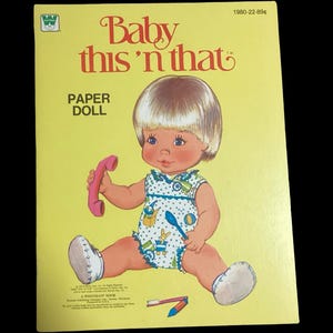 Vintage 1979 Baby Dies und jenes Puppenbuch aus Papier – Remco Toys / Withman / WesternPublash