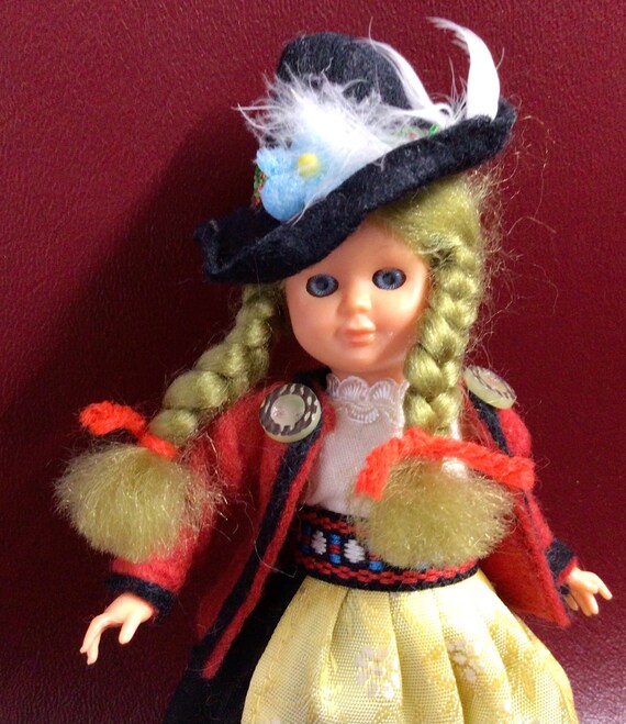 German Celluloid Doll- Switzerland Girl - Etsy