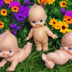 Set of three Vinyl Kewpies - 1970’s