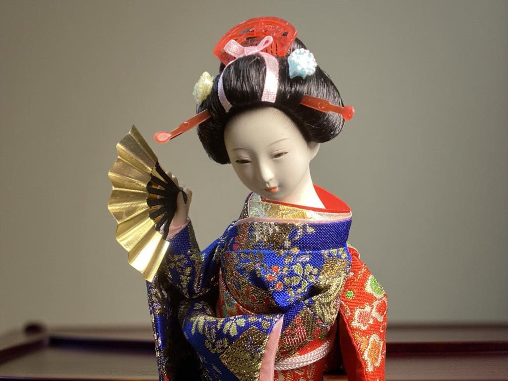 Poupée japonaise Geisha Girl Geiko Kimono pour décoration d'intérieur, collection d'art, D-18 Poupée japonaise Geisha Girl Geiko Kimono pour décoration d'intérieur, collection d'art, D-18
