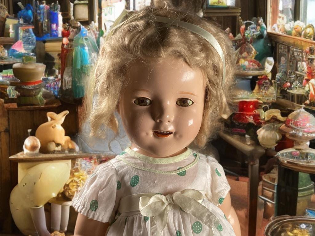 19-inch Composition Shirley Temple Doll by Ideal Toy Corporation