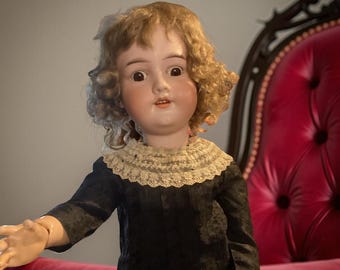 アンティーク アルマン マルセイユ ビスクドール – 24インチ、完璧な