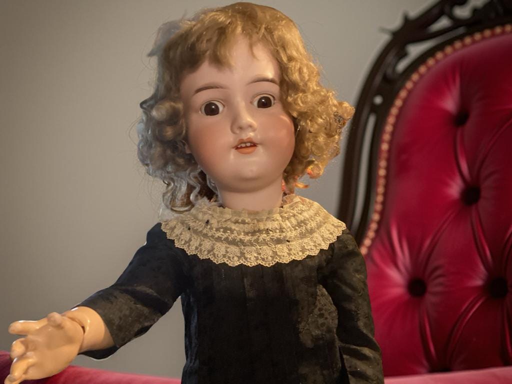 アンティーク アルマン マルセイユ ビスクドール – 24インチ、完璧な