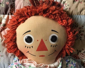 Free Shipping Vintage Boxed 1970 Knickerbocker Raggedy Ann- 15