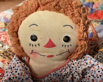 Vintage 1940’s Georgene Raggedy Ann - 15 inch