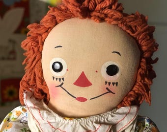 Vintage 1940’s Georgene Raggedy Ann | 19 inch| Americana Collectible