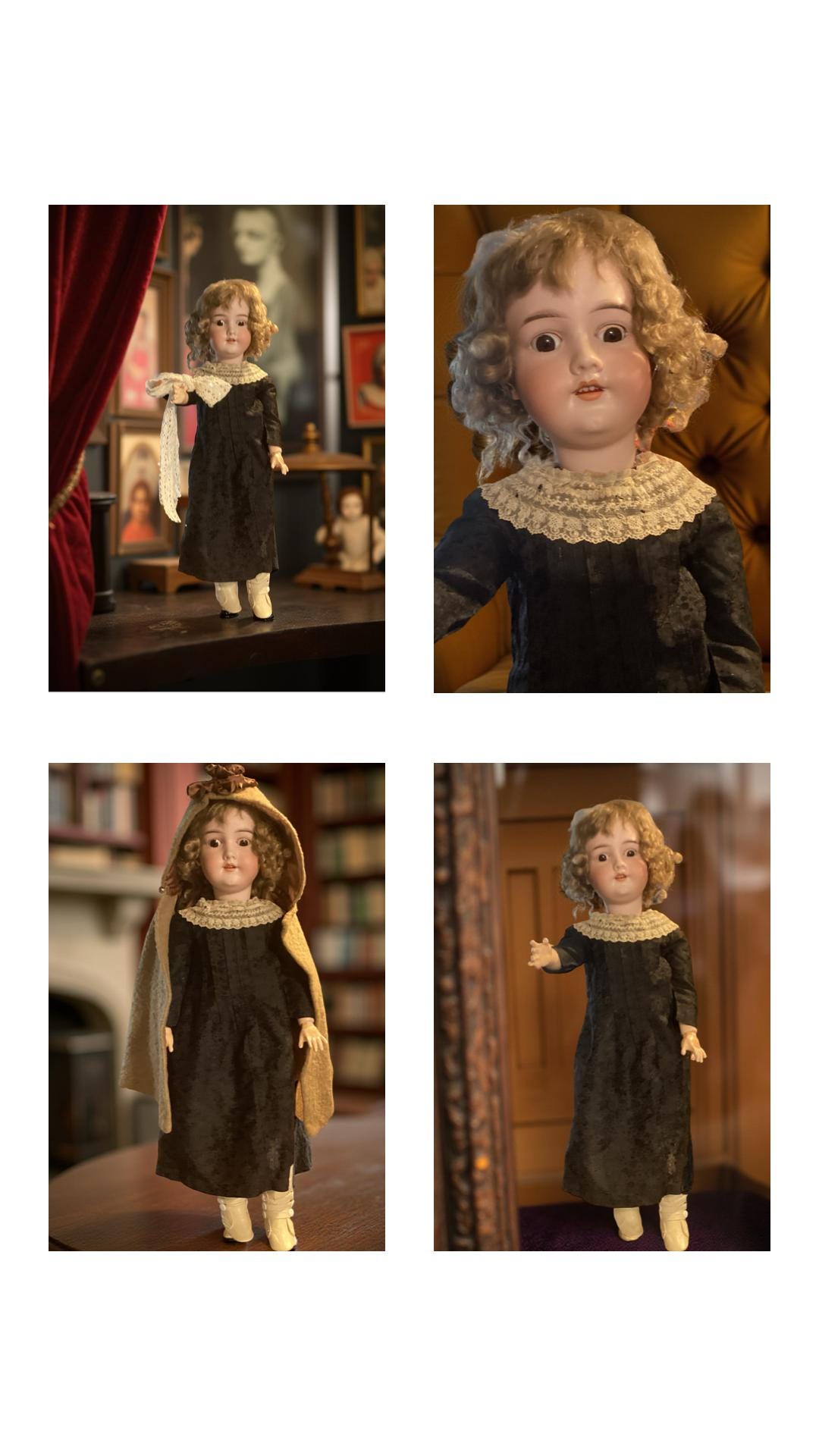 アンティーク アルマン マルセイユ ビスクドール – 24インチ、完璧な