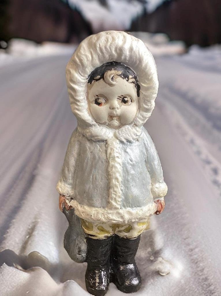 Cameo  カメオ　キューピー　コンポジションドール ヴィンテージ カメオ キューピー ラバー ドール | アンティーク