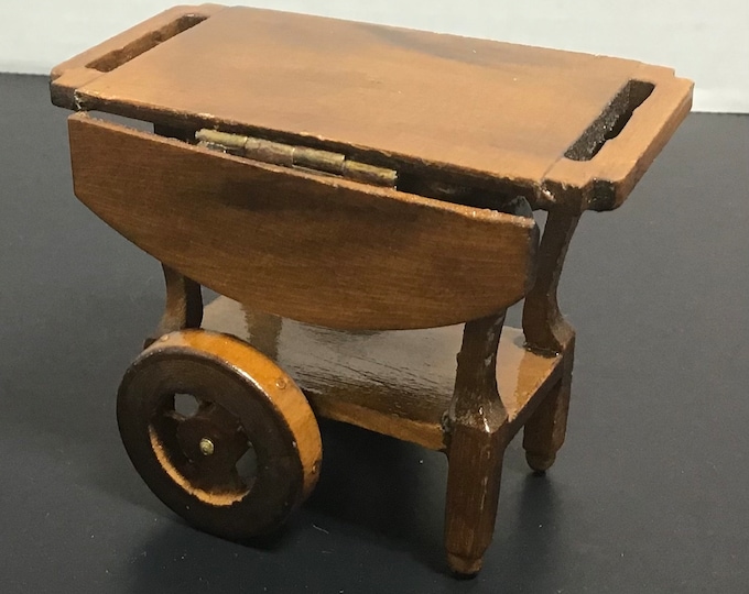 Miniature  handmade doll house folding table